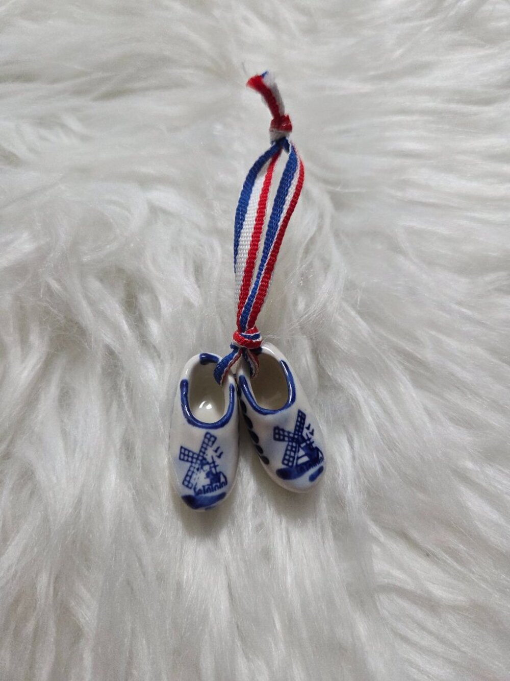 Dutch Clog Ceramic Souvenir Keychain